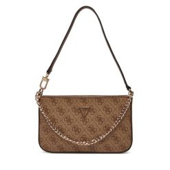 Torebka Guess. Brązowe torebki do ręki damskie Guess, z aplikacjami, klasyczne, bez dodatków. Za 349.99 zł.