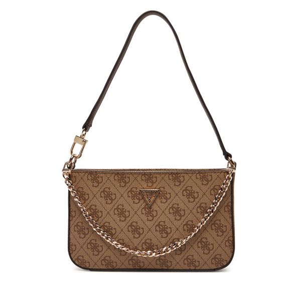 Torebka Guess. Brązowe torebki do ręki damskie Guess, z aplikacjami, klasyczne, bez dodatków. Za 349.99 zł.