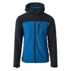 Męska Kurtka Soft Shell. Niebieskie kurtki sportowe męskie Hi-tec, m, bez wzorów, trekkingowe. Za 263.99 zł.