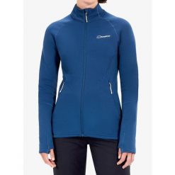Bluza polarowa damska Berghaus Kinetic Powerstretch Jkt Af. Niebieskie bluzy damskie Berghaus, bez wzorów, z polaru, bez kaptura. Za 648.99 zł.