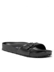 Birkenstock Klapki Madrit EVA 0128163 Czarny. Czarne klapki damskie Birkenstock, bez wzorów, z syntetyku, bez obcasa. Za 193.79 zł.