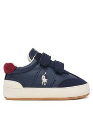 Polo Ralph Lauren Sneakersy RL05012410 Granatowy. Niebieskie buty sportowe chłopięce Polo Ralph Lauren, bez wzorów, ze skóry, bez zapięcia. Za 354.99 zł.