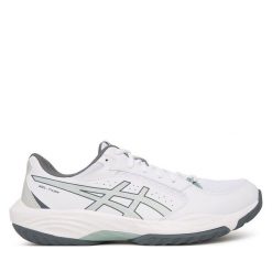 Buty halowe Asics. Białe buty sportowe męskie Asics, bez zapięcia. Za 369.99 zł.