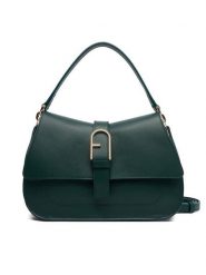 Furla Torebka Flow WB00996 BX2045 BG 4282S 1007 Zielony. Zielone torebki do ręki damskie Furla, bez wzorów, ze skóry, bez dodatków. Za 1,999.00 zł.
