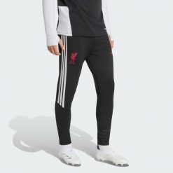 Spodnie treningowe Liverpool FC 26/27 Tiro. Czarne spodnie sportowe męskie Adidas, l, bez wzorów, z materiału, do piłki nożnej. Za 279.00 zł.