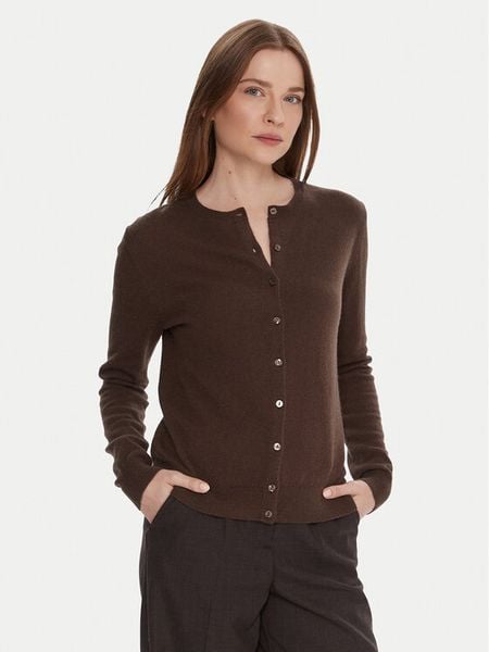 United Colors Of Benetton Kardigan 1002D5485 Brązowy Regular Fit. Brązowe kardigany damskie United Colors Of Benetton, xl, bez wzorów, z wełny. Za 219.99 zł.
