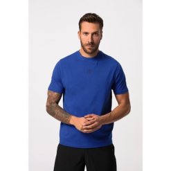 Męski T-shirt fitness okrągły dekolt rękaw 1/2 nadruk z tyłu. Niebieskie koszulki sportowe męskie JAY-PI, m, bez wzorów, z bawełny, bez kołnierzyka. Za 143.99 zł.