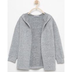 Sweter z kapturem - Jasny szar. Szare swetry dla dziewczynek Reserved, z kapturem. Za 139.99 zł.