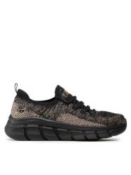 Skechers Sneakersy BOBS SPORT Fall Sparks 117113/BKGD Czarny. Czarne obuwie sportowe damskie Skechers, bez wzorów, z materiału. Za 219.99 zł.