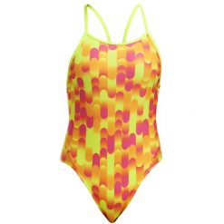 Funkita strój kąpielowy Little Dotty junior. Brązowe kostiumy jednoczęściowe damskie FUNKITA, s, bez wzorów, z materiału, sportowe, na fitness i siłownię. Za 199.00 zł.