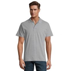 Męska Koszulka Polo Spring II Melange. Szare koszulki polo męskie SOL'S, m, bez wzorów, bez ramiączek. Za 84.99 zł.