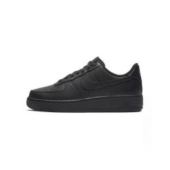 Buty do chodzenia damskie Nike Air Force 1 07. Czarne obuwie sportowe damskie Nike, bez wzorów, z materiału, trekkingowe, Nike Air Force. Za 499.99 zł.