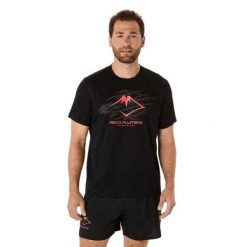 T-shirt Męski Logo Fujitrail. Czarne koszulki sportowe męskie Asics, m, bez wzorów, sportowe, bez kołnierzyka. Za 218.99 zł.