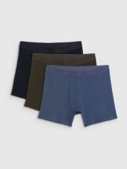 4F Bielizna bokserki (3-pack) męskie - czarne S. Czarna bokserki męskie 4f, m, bez wzorów, z bawełny. Za 99.99 zł.