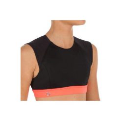 Góra kostiumu kąpielowego BELLA dla dzieci. Czarne t-shirty i topy dla dziewczynek OLAIAN, bez wzorów, z elastanu, bez ramiączek. W wyprzedaży za 29.99 zł.