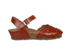 Sandały Yokono Monaco-247 Vaquetill Nuez, Brązowy, Skóra naturalna - 36. Brązowe sandały damskie Yokono, bez wzorów, z materiału, bez obcasa, na koturnie, bez zapięcia. W wyprzedaży za 152.10 zł.