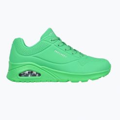 Buty SKECHERS Uno Stand On Air. Zielone obuwie sportowe damskie Skechers, bez wzorów. Za 289.99 zł.