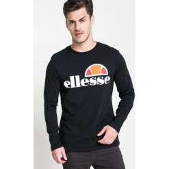 Ellesse - Longsleeve. Szare bluzki z długim rękawem męskie Ellesse, z nadrukiem, z bawełny, z okrągłym kołnierzem. W wyprzedaży za 149.90 zł.