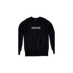Bluza Crewneck Over-Arm Harptone. Czarne bluzy męskie Harp team, z nadrukiem, z bawełny. Za 199.00 zł.