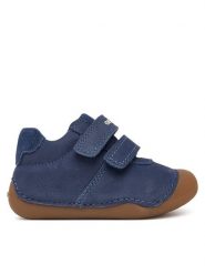 Geox Półbuty B Tutim B9439A 03322 C4008 Niebieski. Niebieskie półbuty chłopięce Geox, bez wzorów, ze skóry, bez zapięcia. Za 229.99 zł.