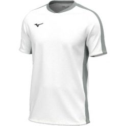 Koszulka treningowa Mizuno Team. Białe koszulki sportowe męskie Mizuno, l, bez wzorów, z materiału, bez kołnierzyka, bez ramiączek, do biegania. Za 138.50 zł.