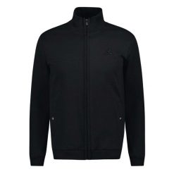 Bluza zapinana na zamek błyskawiczny Le Coq Sportif ESS T/T. Czarne bluzy sportowe męskie le coq sportif, m, bez wzorów, z materiału, bez kaptura. Za 512.50 zł.