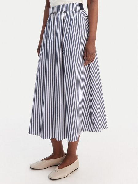 JOOP! Spódnica trapezowa Saskia 30102210 Niebieski Regular Fit. Niebieskie spódnice damskie JOOP!, bez wzorów, z bawełny, trapezowe. Za 612.99 zł.