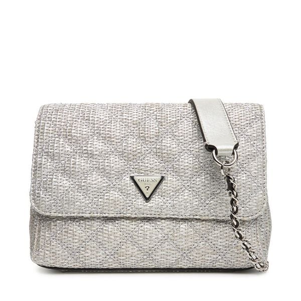 Torebka Guess. Szare torebki do ręki damskie Guess, z aplikacjami, klasyczne, bez dodatków. Za 309.99 zł.