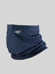 4F Bandana uniseks - granatowa Uniwersalny. Niebieskie szaliki męskie 4f, bez wzorów, z polaru. Za 39.99 zł.