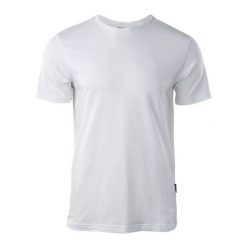 Koszulka męska Hi-Tec Plain - biała, Rozmiar XXL. Białe buty sportowe męskie Hi-tec, m, bez wzorów, z bawełny, klasyczne, bez kołnierzyka. Za 34.99 zł.