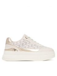 MICHAEL Michael Kors Sneakersy MK02735256 Écru. Buty sportowe dziewczęce MICHAEL Michael Kors, bez wzorów, ze skóry, bez zapięcia. Za 299.99 zł.