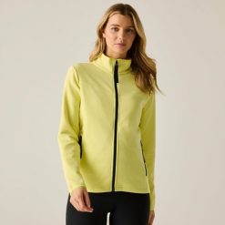 Bluza polarowa damska Florena z zamkiem błyskawicznym. Żółte bluzy sportowe damskie Regatta, bez wzorów, z elastanu, bez kaptura, trekkingowe. W wyprzedaży za 266.85 zł.