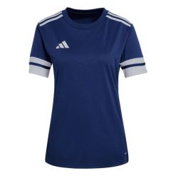 Koszulka damska adidas Squadra 25 Jersey granatowa JI9987 ROZMIAR 2XL. Niebieskie koszulki sportowe damskie Adidas, xl, bez wzorów, z jersey, bez kołnierzyka, bez ramiączek, do piłki nożnej. Za 75.00 zł.