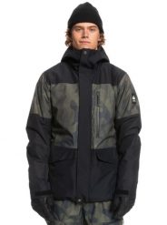 Kurtka narciarska męska Quiksilver Mission. Czarne kurtki męskie Quiksilver, na zimę, m, bez wzorów, z lycry, bez kaptura. Za 471.49 zł.