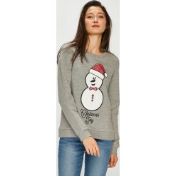 Vero Moda - Bluza Cute. Szare bluzy damskie Vero Moda, l, bez wzorów, z bawełny, bez kaptura. W wyprzedaży za 69.90 zł.