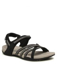 CRUZ Sandały Aarhus W Sandal CR172343 Czarny. Czarne klapki damskie CRUZ, bez wzorów, z meshu, bez obcasa, na płaskiej podeszwie, bez zapięcia. Za 299.99 zł.