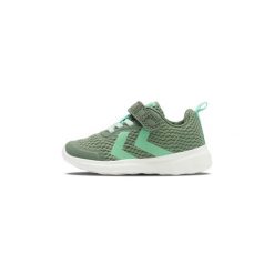 Sneakersy dla dzieci Hummel Actus Recycled. Szare buty sportowe dziewczęce Hummel, bez wzorów, z nubiku, bez zapięcia, na jogę i pilates. Za 170.00 zł.