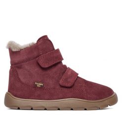 Śniegowce Froddo. Czerwone buty zimowe chłopięce Froddo, bez wzorów, bez zapięcia. Za 449.99 zł.