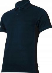 Lahti Pro Koszulka męska Polo 190g/m2 Granatowo-czarna r. L. Czarne koszulki polo męskie Lahti Pro, l, bez wzorów, bez ramiączek. Za 43.64 zł.