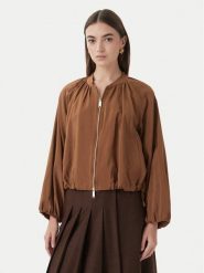 Marella Kurtka przejściowa Fico 2613041174 Brązowy Regular Fit. Brązowe kurtki damskie Marella, bez wzorów, z wiskozy, bez kaptura. Za 1,189.00 zł.