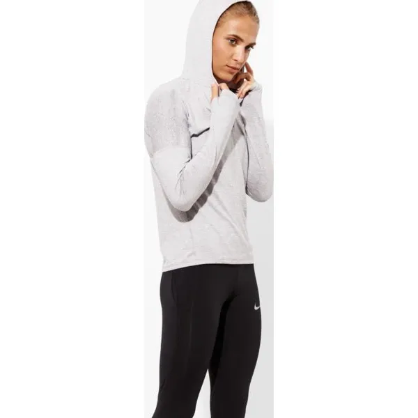 Nike Bluza W Nk Dry Elmnt Hoodie , szary, rozmiar M. Szare bluzy damskie Nike, m, bez wzorów, z materiału, bez kaptura. W wyprzedaży za 149.99 zł.