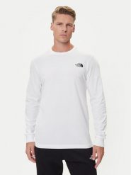 The North Face Longsleeve Easy NF0A8A6F Biały Regular Fit. Białe bluzki z długim rękawem męskie The North Face, m, bez wzorów, z syntetyku, bez kołnierzyka. Za 169.99 zł.