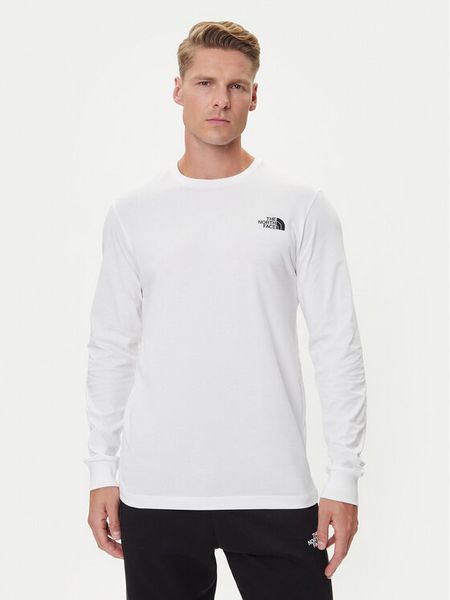The North Face Longsleeve Easy NF0A8A6F Biały Regular Fit. Białe bluzki z długim rękawem męskie The North Face, m, bez wzorów, z syntetyku, bez kołnierzyka. Za 119.99 zł.