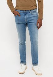 MUSTANG FRISCO SKINNY MĘSKIE SPODNIE JEANSOWE JEANSY DŻINS. Jeansy męskie Mustang, l, bez wzorów, z jeansu. Za 239.99 zł.