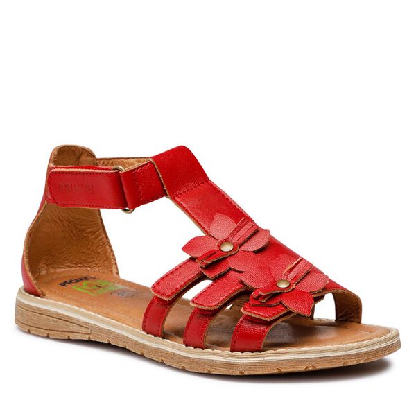 Sandały Primigi. Czerwone sandały dziewczęce Primigi, bez zapięcia. Za 134.99 zł.