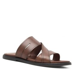 Klapki GINO ROSSI. Brązowe klapki męskie Gino Rossi. Za 199.99 zł.