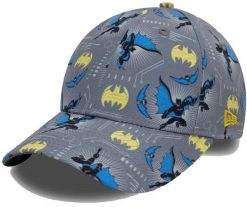Czapka dziecięca NEW ERA DC Batman Grey 9FORTY 4-6 lat szara. Szare czapki dla dzieci New Era, bez wzorów. Za 119.52 zł.