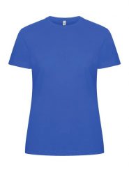 Clique Classic OC-T Women Koszulka z bawełny organicznej – royal blue. Niebieskie t-shirty damskie CLIQUE, xl, bez wzorów, z bawełny, klasyczne, bez kołnierzyka. Za 117.93 zł.