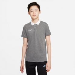 Koszulka sportowa chłopięca Nike JR Park 20. Białe t-shirty dla chłopców Nike, bez wzorów, z bawełny, bez ramiączek. Za 91.35 zł.
