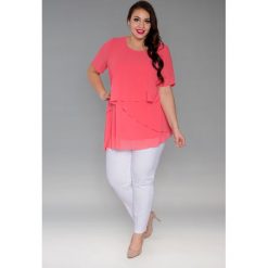 Lekka zwiewna szyfonowa tunika oversize duże rozmiary NOWOŚĆ. Bluzki damskie marki Moda Size Plus Iwanek. Za 119.00 zł.